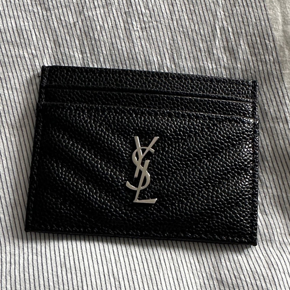 YSL monogram card holder
